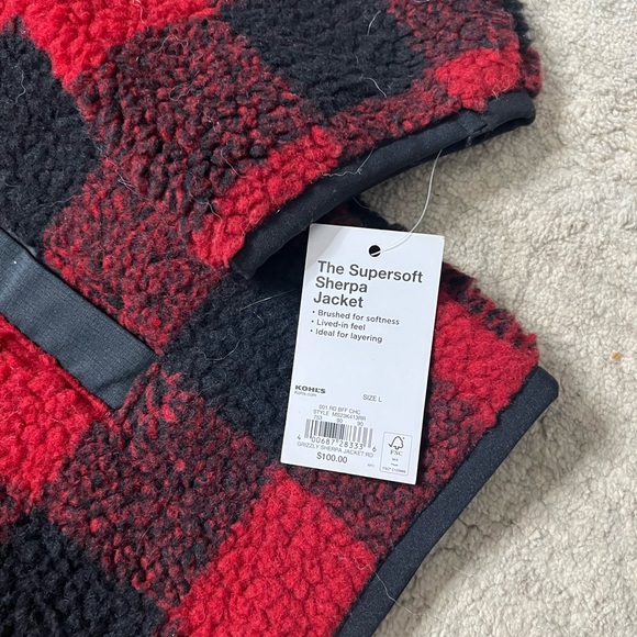 Buffalo check fleece pullover - Picture 2 of 3